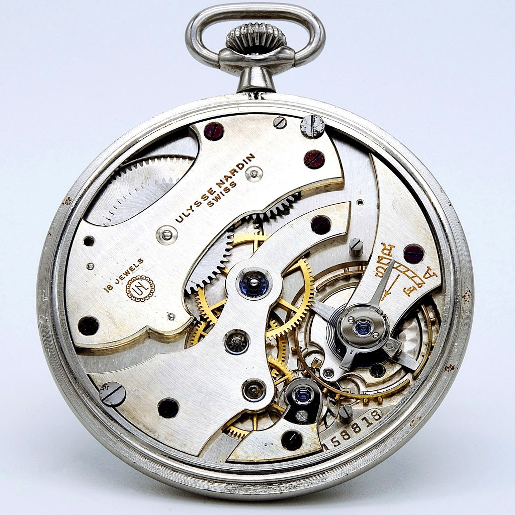 ユリスナルダン 17型 伏石サファイア 手巻き ULYSSE NARDIN cal.17 Pocket watch – watchscrap